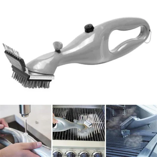 Steam Grill Brush 18 Inch Replaceable Head
