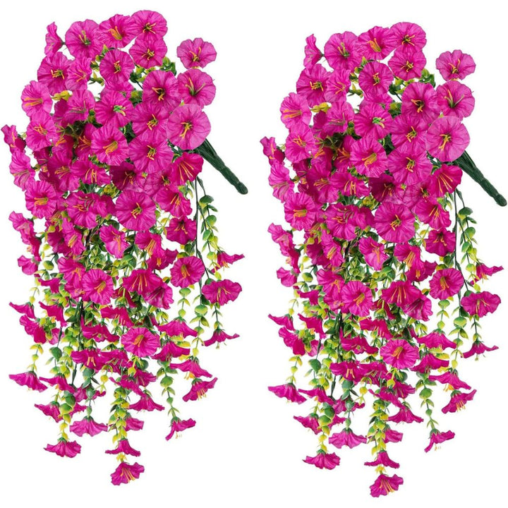Morning Glory Vine Artificial Silk Flowers 75cm Flexible