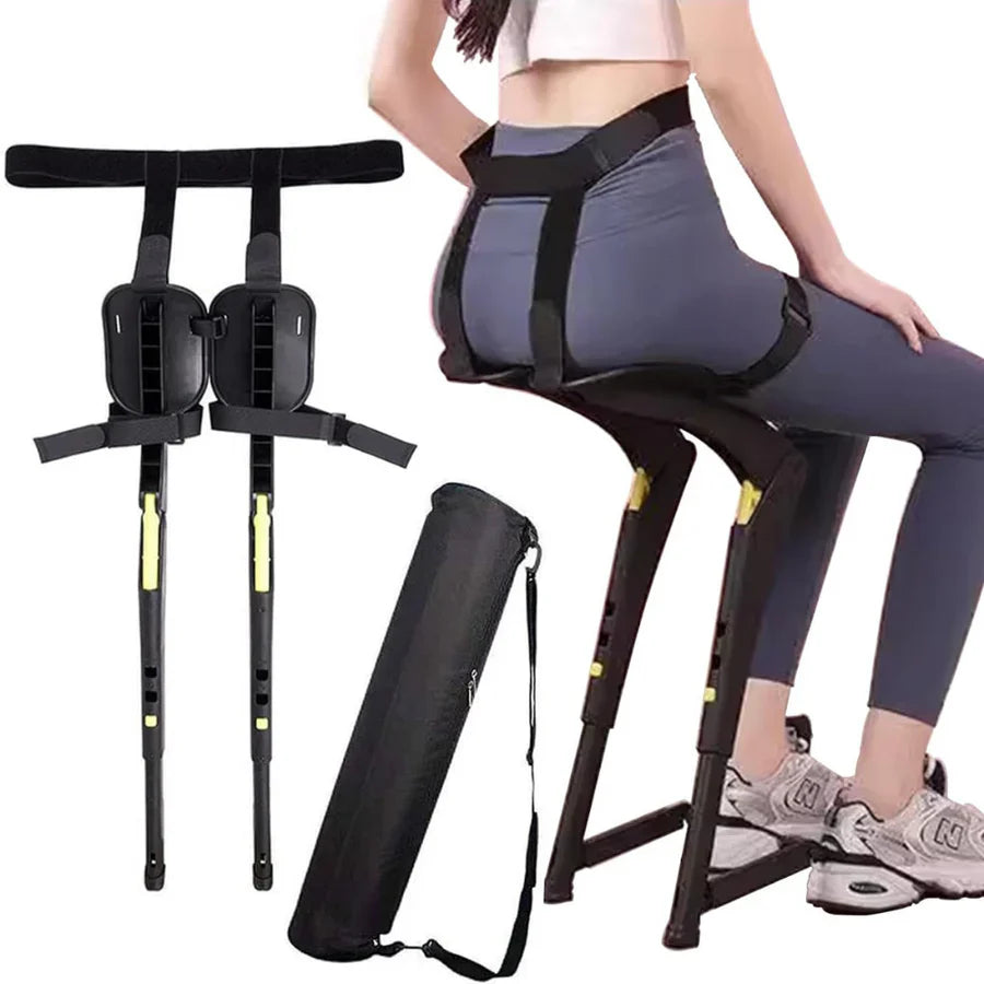 Portable Folding Sports Chair Wearable Exoskeleton Design
