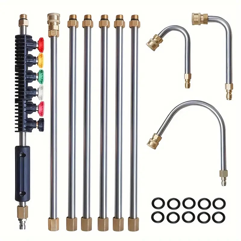 Pressure Washer Extension Wand 8-10ft Adjustable 4000 PSI