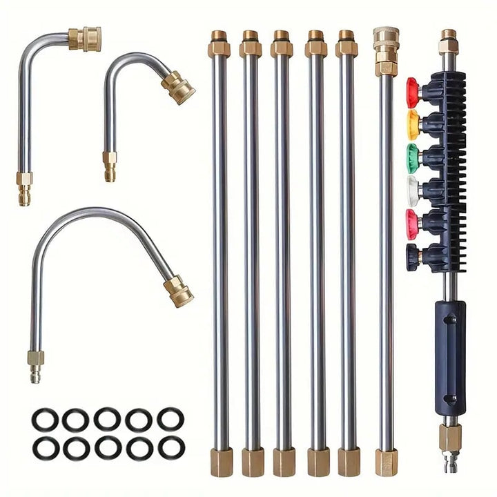 Pressure Washer Extension Wand 8-10ft Adjustable 4000 PSI