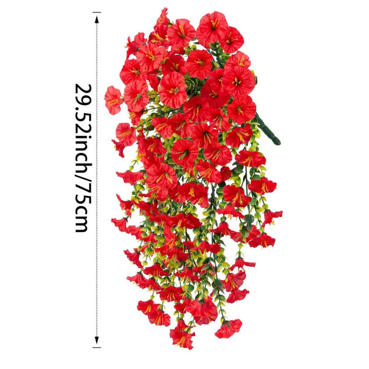 Morning Glory Vine Artificial Silk Flowers 75cm Flexible