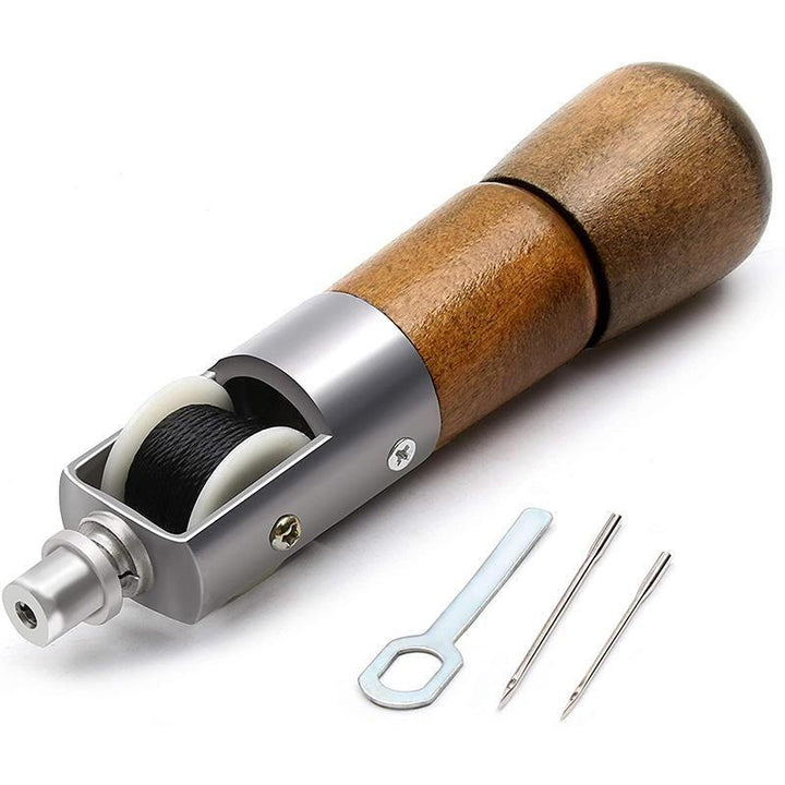 Hand Sewing Awl Kit with Stainless Steel Needles and Waxed Thread - Lenila