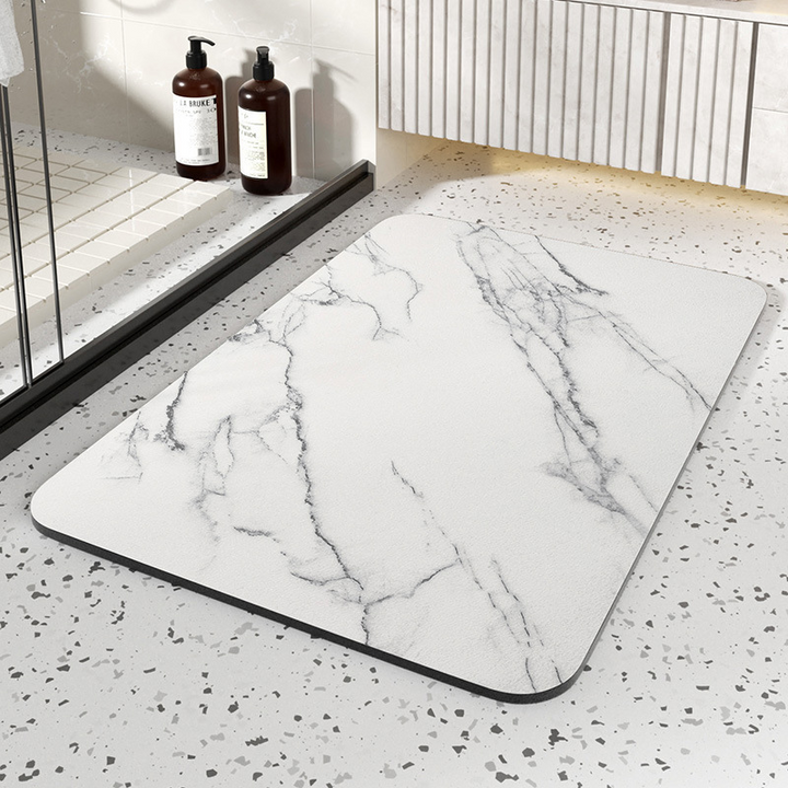 Absorbent Diatom Stone Bath Mat Non-Slip Rubber Base