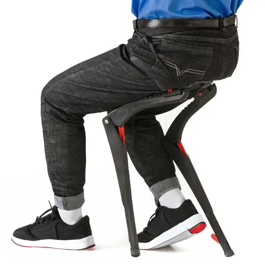 Portable Folding Sports Chair Wearable Exoskeleton Design - Lenila