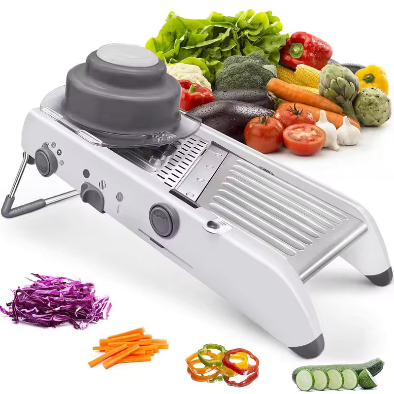 Vegetable Cutter Set Interchangeable Blades Dicing Slicer Grater - Lenila
