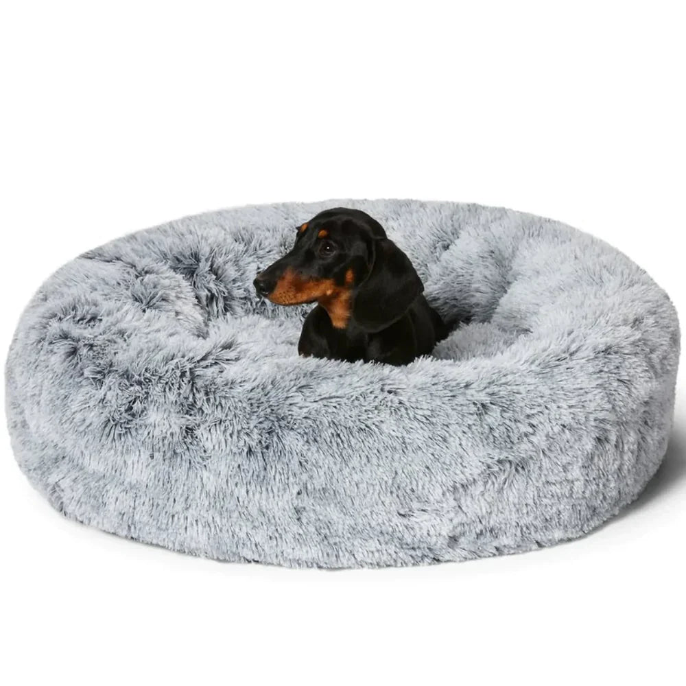 Pet Dog Bed with Calming Plush Material
