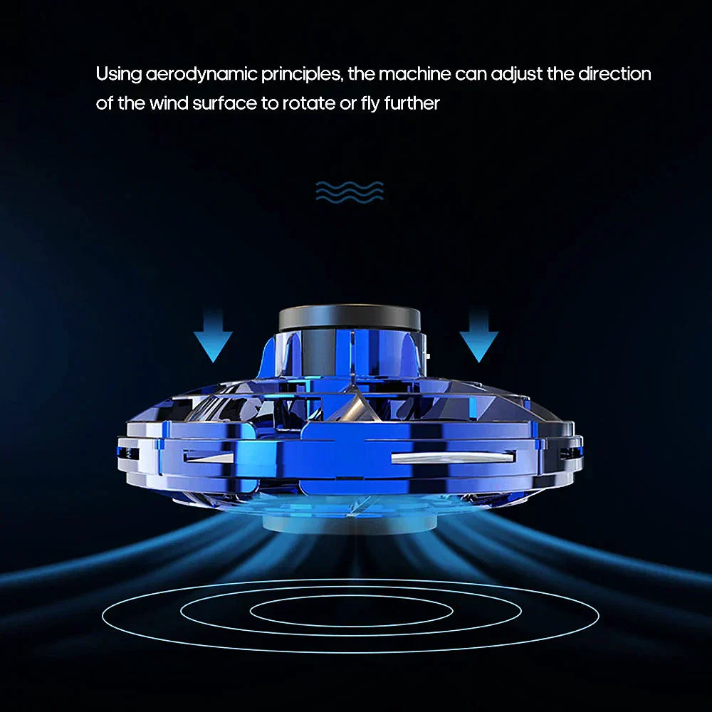 Gyroscopic Hand Spinner with LED Display Rechargeable Battery