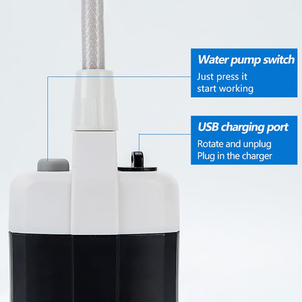 Portable Camping Shower with Pump and Hose