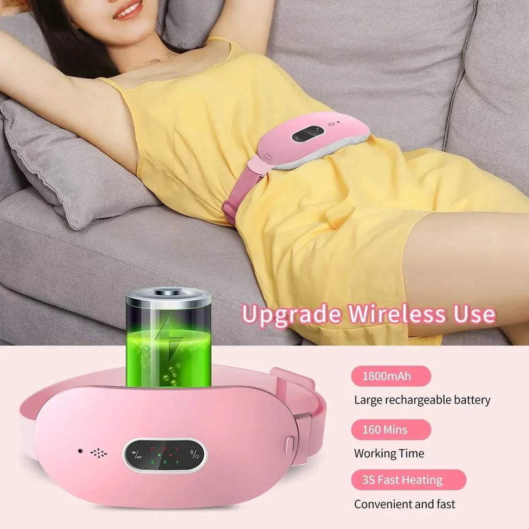 Cordless Heating Massager with Adjustable Heat and Massage Modes