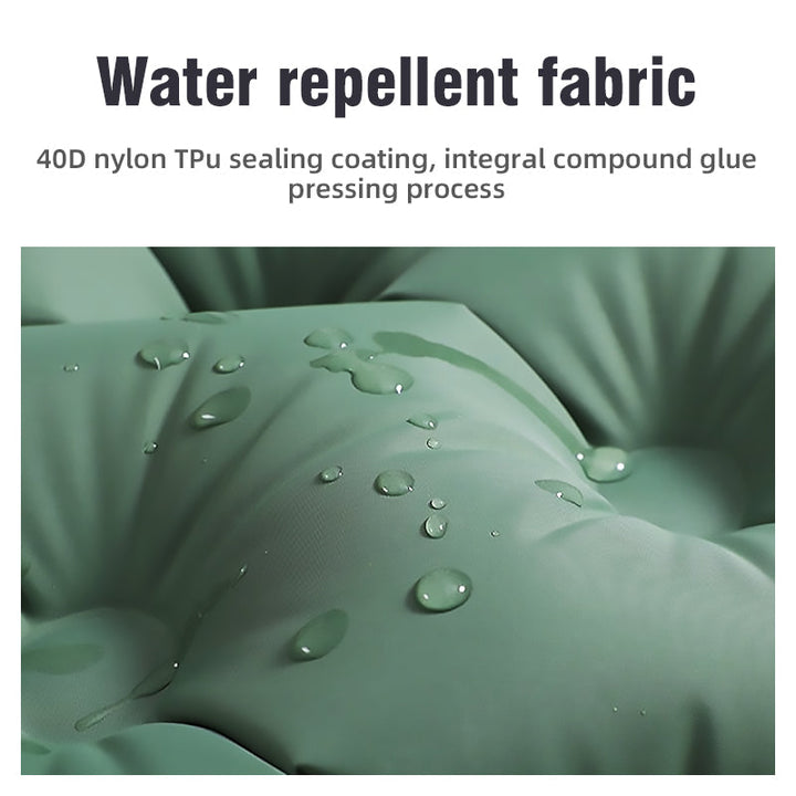Double Self-Inflatable Air Mattress with Integrated Pillows Camping