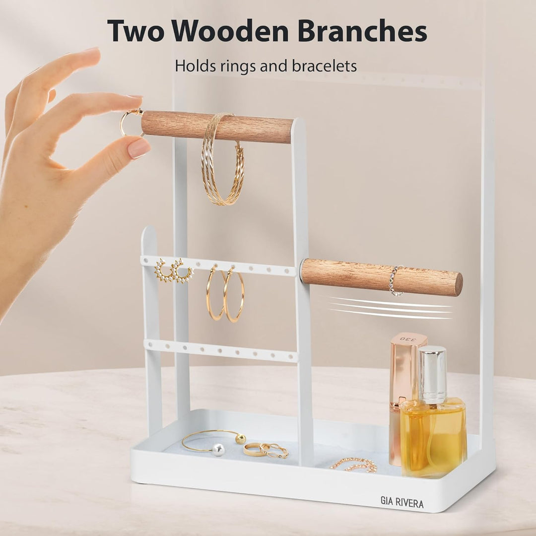 Jewelry Stand Holder Metal with Hooks