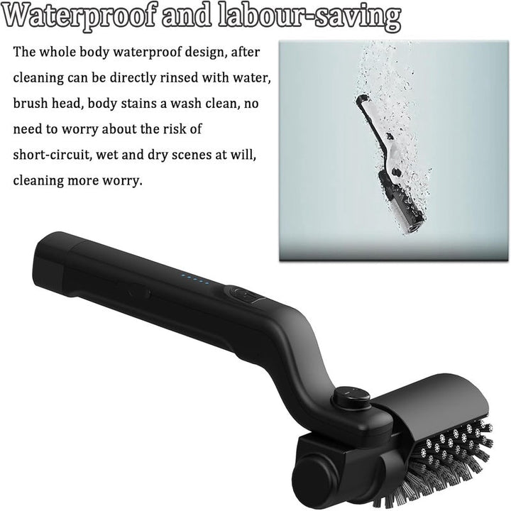 Electric Grill Brush Stainless Steel Motorized Bristles Rechargeable