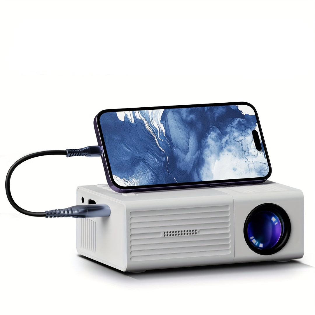 Portable Mini Projector LED with Hdmi USB Connectivity Compact Design - Lenila