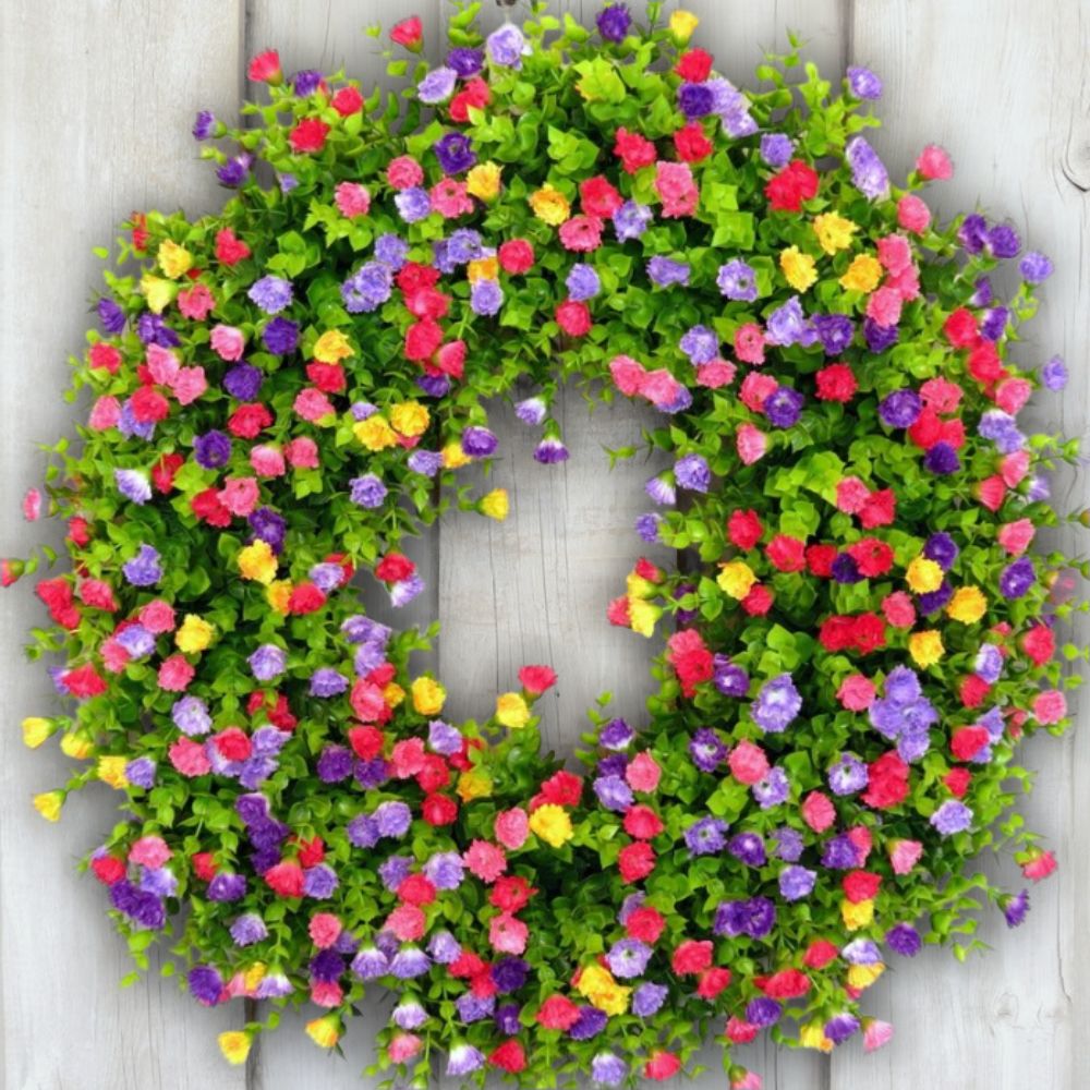 Decorative Farmhouse Wreath Rustic Cottage Style - Lenila