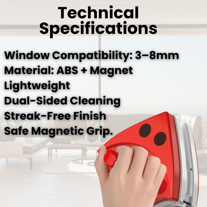 Magnetic Window Cleaner Dual-Sided Cleaning Pads
