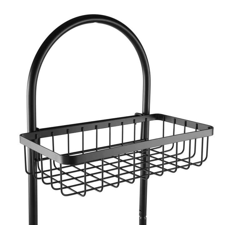 3 Tier Metal Shower Caddy Black Bathroom Organizer