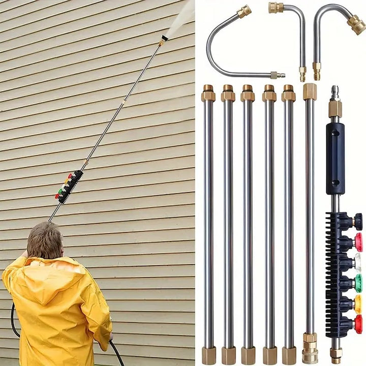 Pressure Washer Extension Wand 8-10ft Adjustable 4000 PSI - Lenila