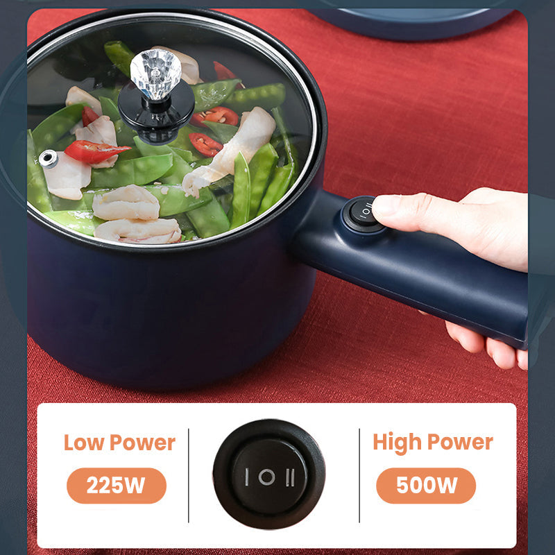 Portable Electric Pot Non-Stick 1.8L Capacity