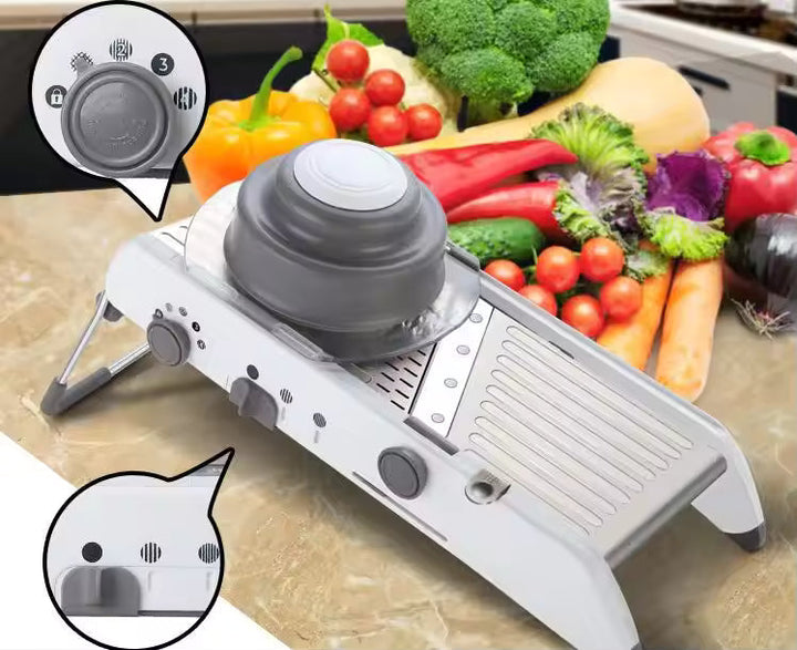 Vegetable Cutter Set Interchangeable Blades Dicing Slicer Grater
