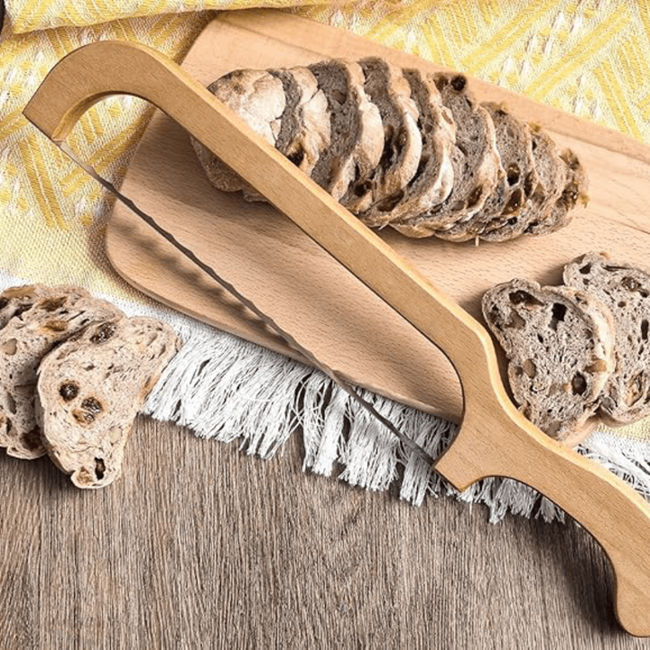 Serrated Bread Knife Stainless Steel Blade Textured Grip
