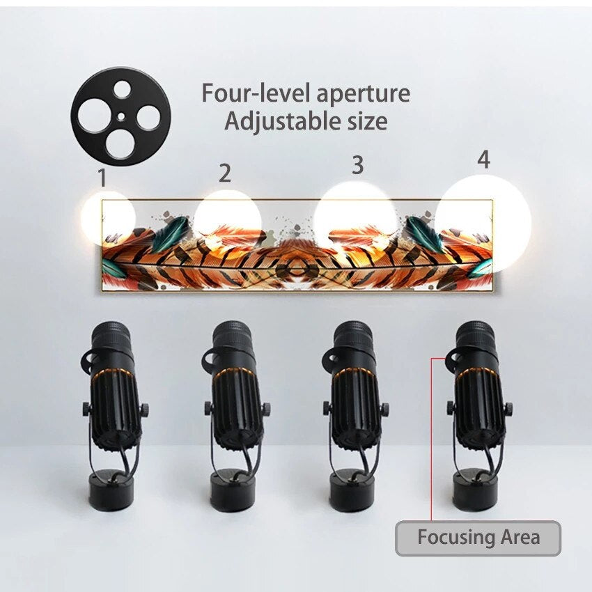Adjustable LED Spotlight with Swivel Head Dimmable Ceiling Mount