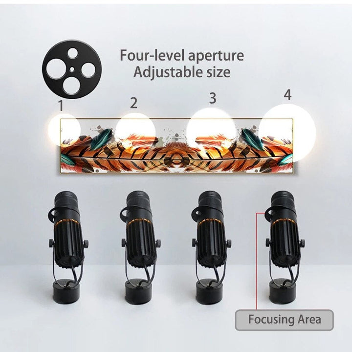 Adjustable LED Spotlight with Swivel Head Dimmable Ceiling Mount