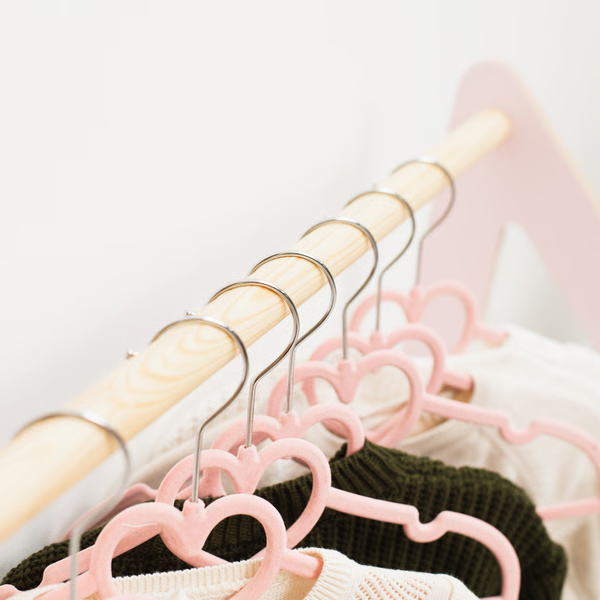 Toddler Wooden Clothing Rack Montessori Natural Style