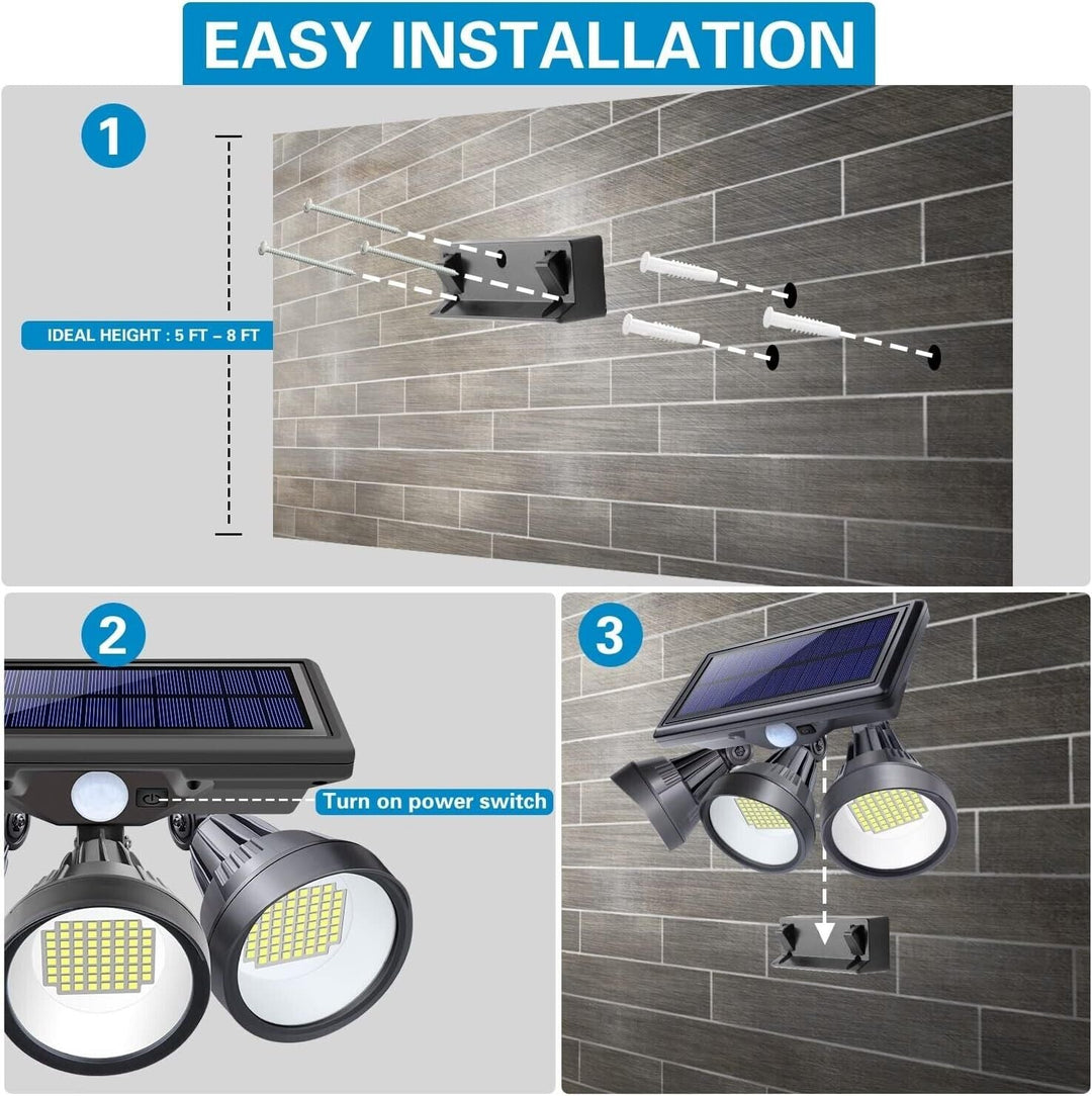 Outdoor Security Floodlight Solar Powered Motion Sensor