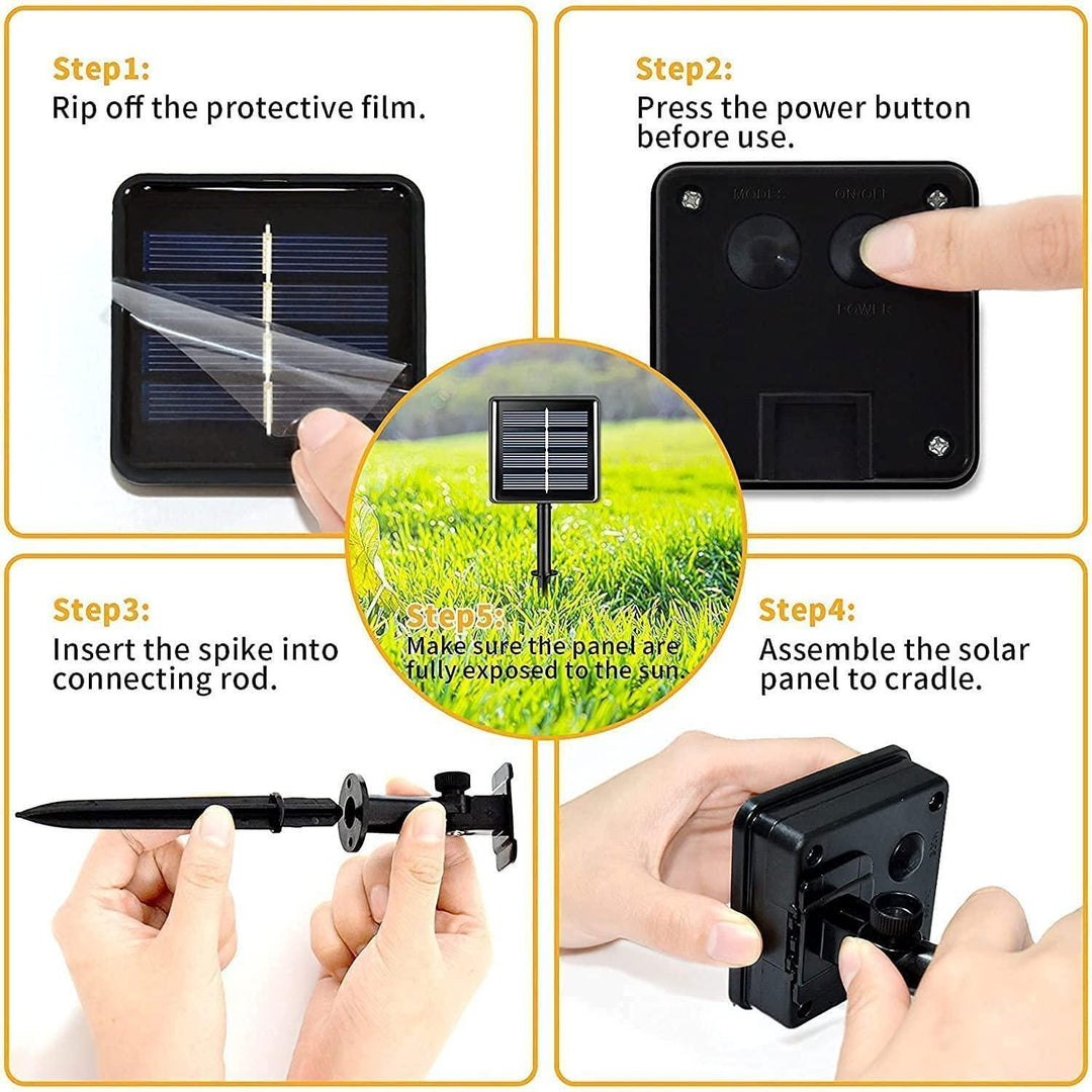 Solar Powered String Lights Outdoor Waterproof