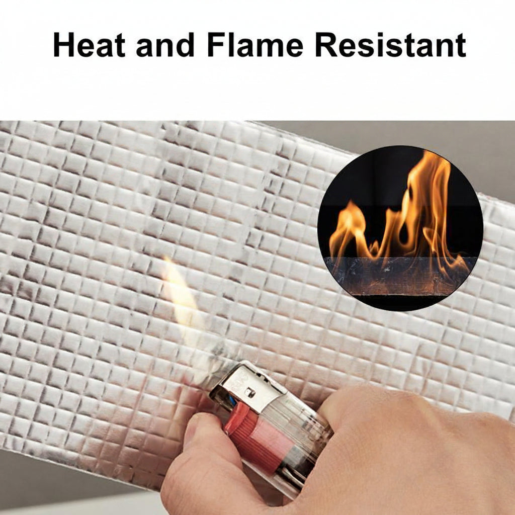 Waterproof Butyl Tape with Aluminum Foil Backing Cold Weather