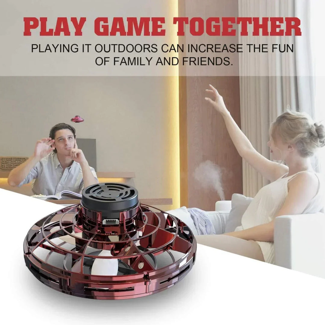 Gyroscopic Hand Spinner with LED Display Rechargeable Battery