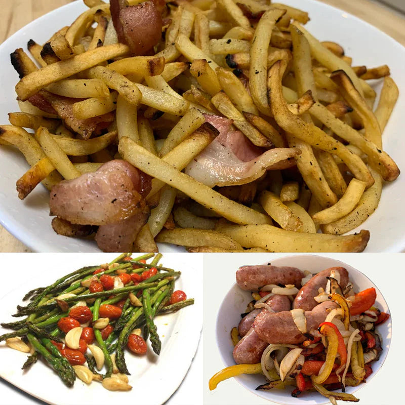 Stainless Steel Grill Basket Rolling Design