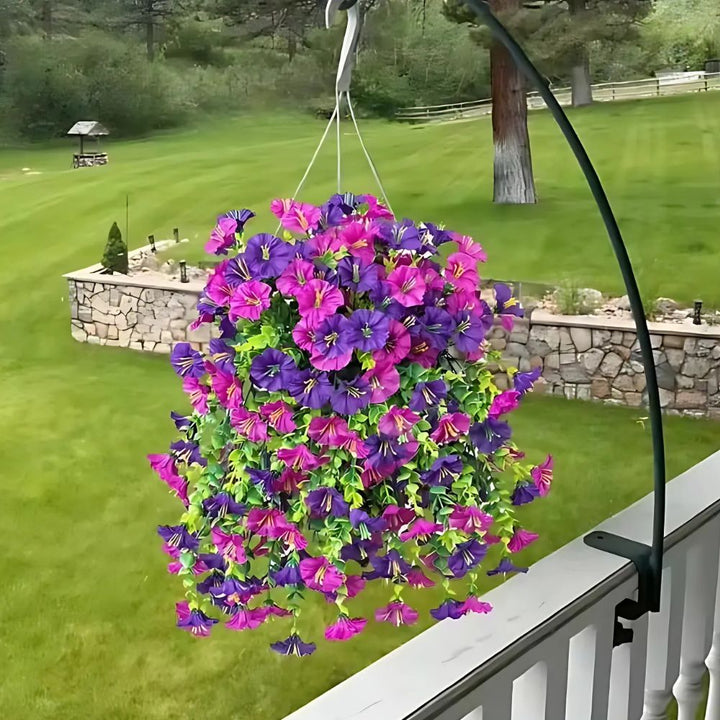 Morning Glory Vine Artificial Silk Flowers 75cm Flexible - Lenila