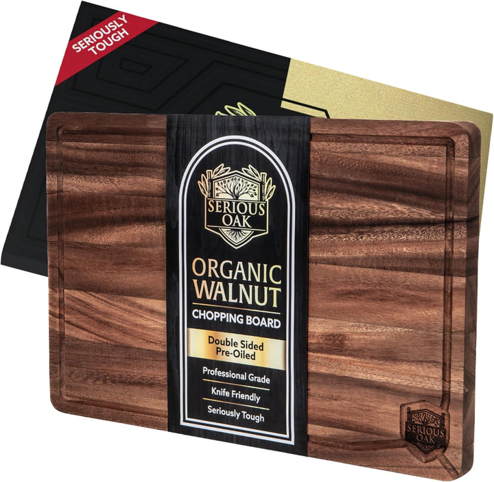 Wooden Cutting Board with Juice Groove - Lenila
