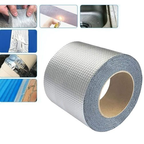 Waterproof Butyl Tape with Aluminum Foil Backing Cold Weather