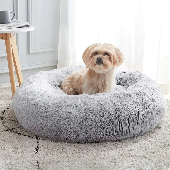 Pet Dog Bed with Calming Plush Material