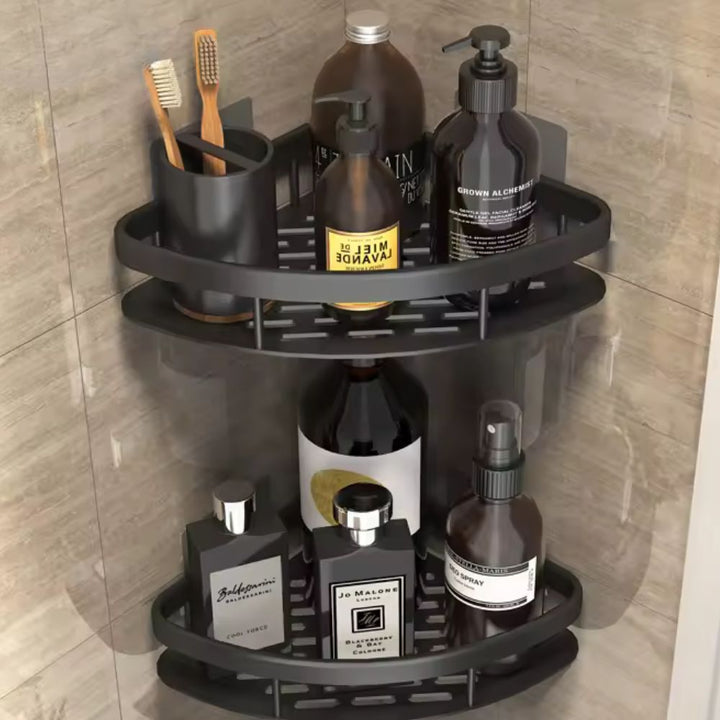 Wall Mounted Shower Caddy Rust Resistant Aluminum Quick Drainage