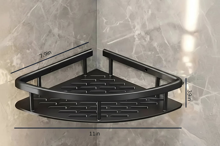 Wall Mounted Shower Caddy Rust Resistant Aluminum Quick Drainage
