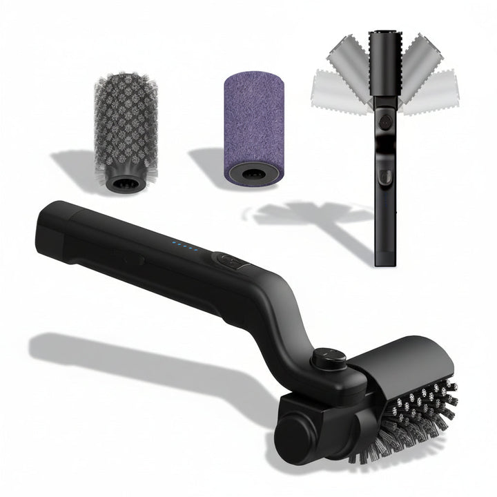 Electric Grill Brush Stainless Steel Motorized Bristles Rechargeable - Lenila