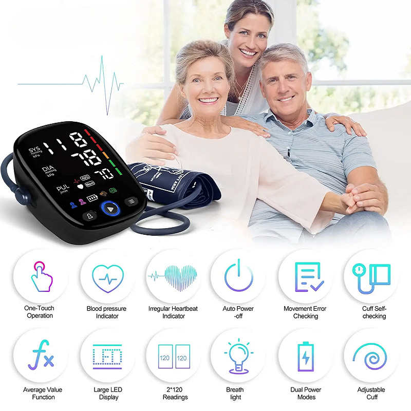 Digital Blood Pressure Monitor with LED Display