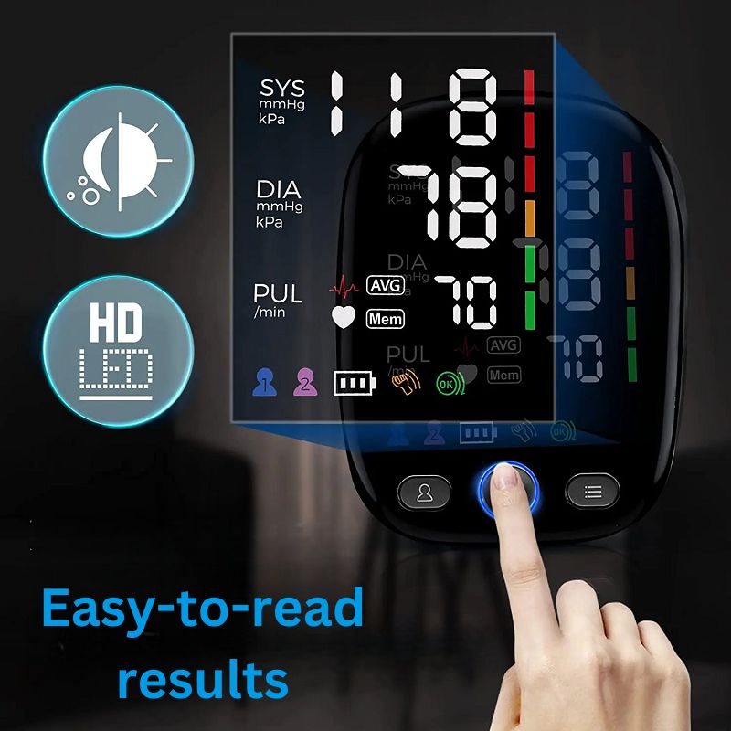 Digital Blood Pressure Monitor with LED Display