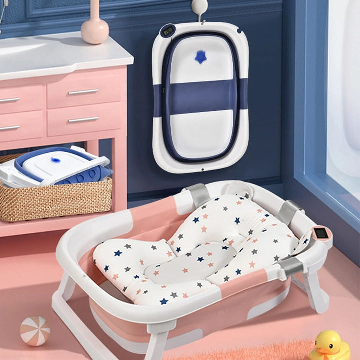 Baby Bath Tub with Thermometer Feature