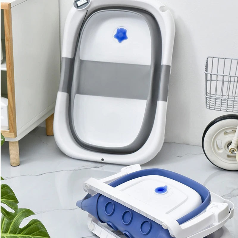 Baby Bath Tub with Thermometer Feature