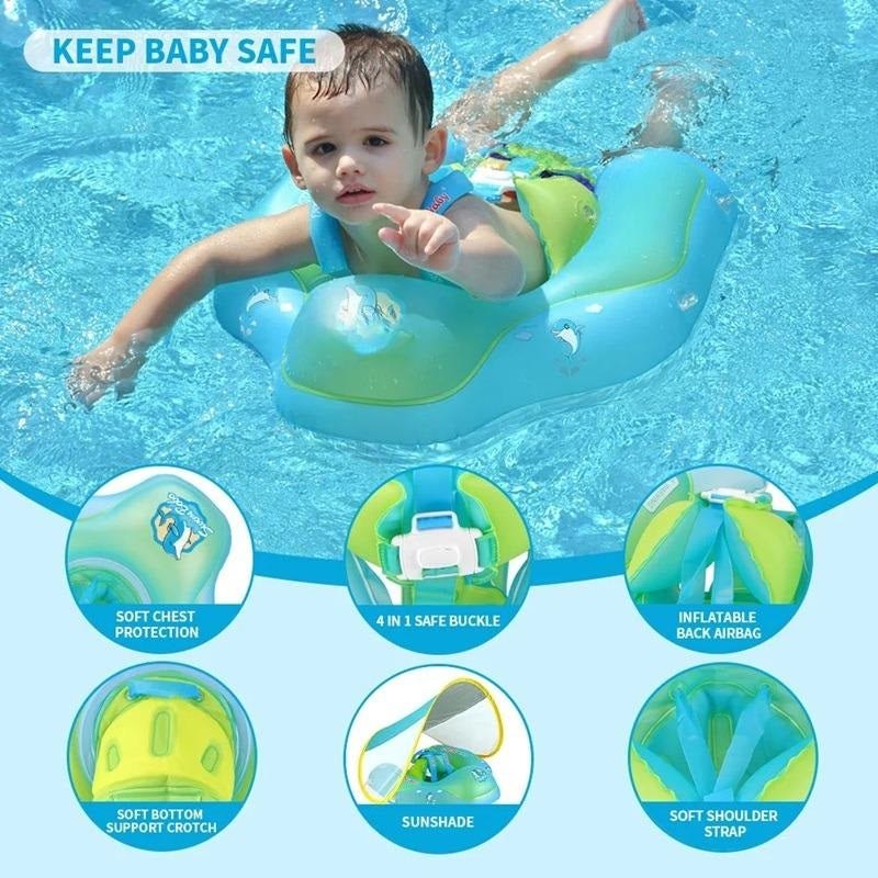 Baby Float with Removable Sun Shade