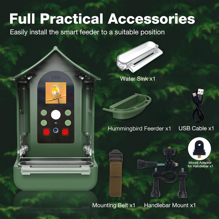 Smart Bird Feeder with PIR Motion Sensor and Automatic Capture