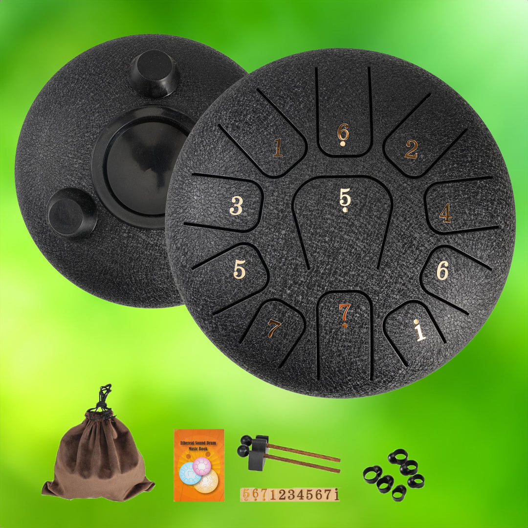 Steel Tongue Drum Musical Instrument with Notes