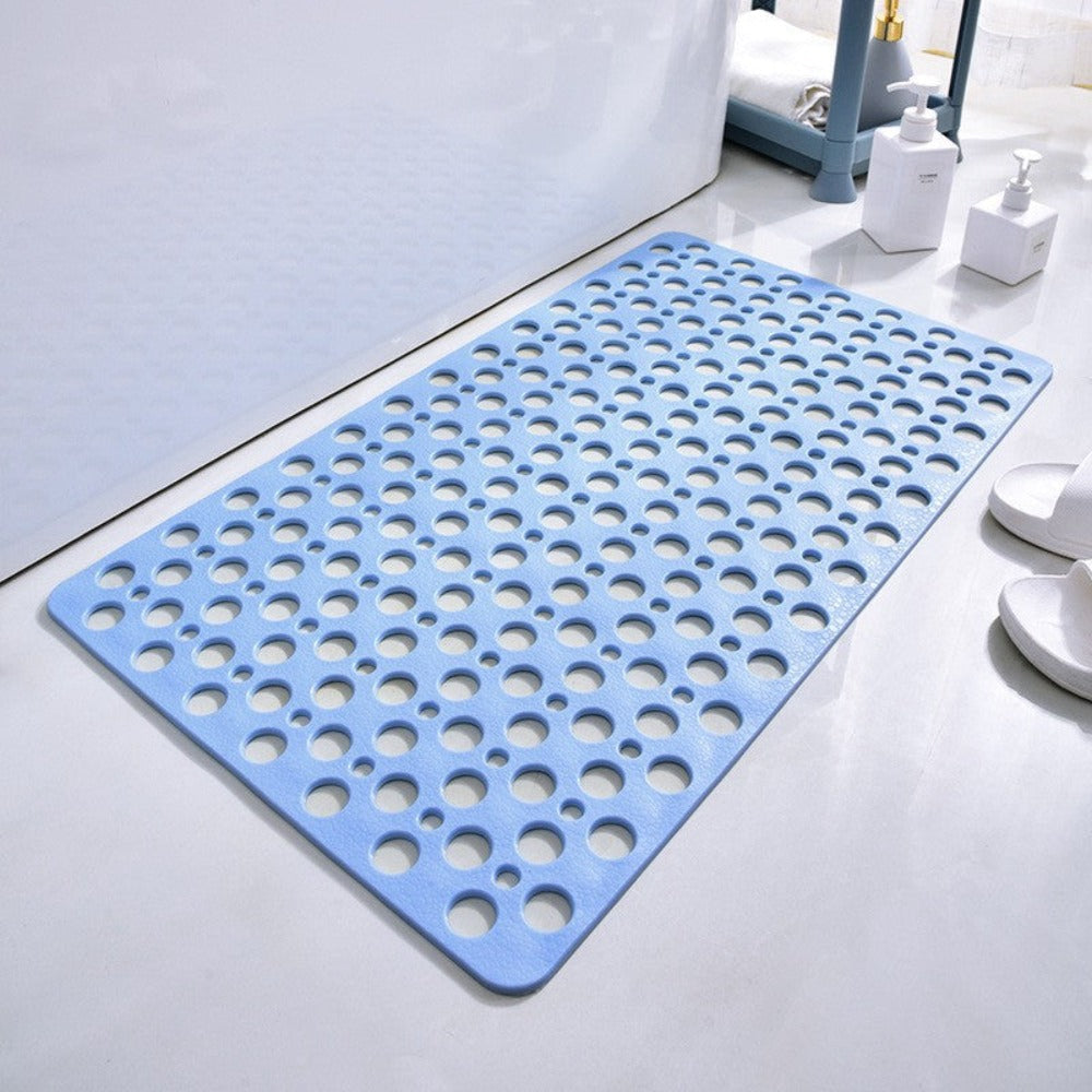 Non-Slip Shower Mat with Suction Cups and Drainage Holes 16x28 Inch