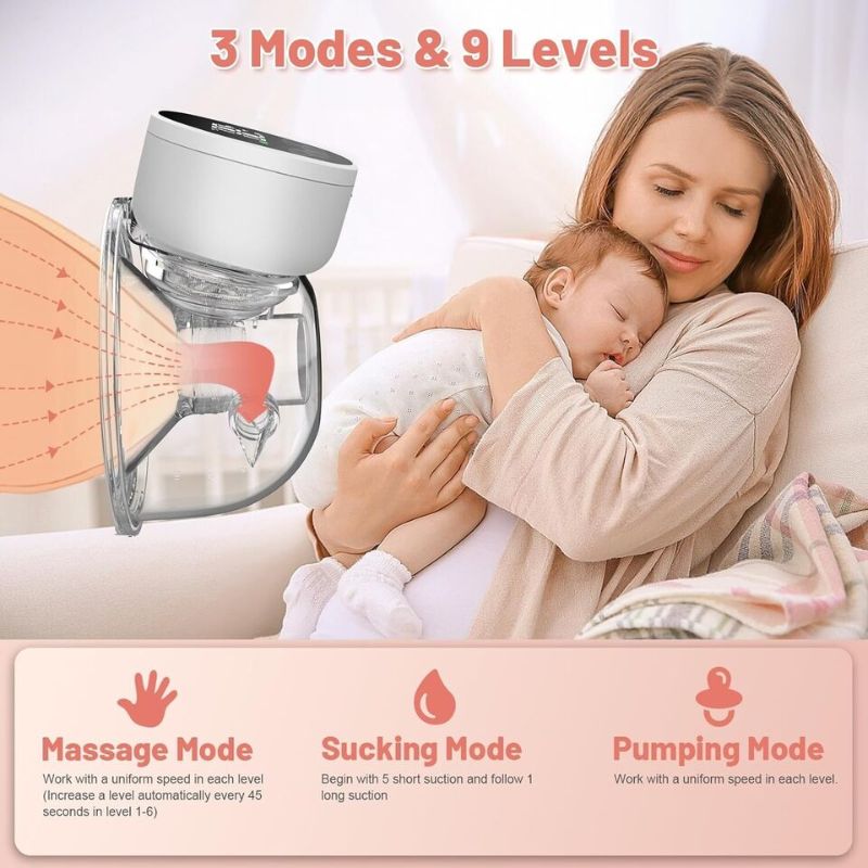 Wearable Electric Breast Pump Portable Hands