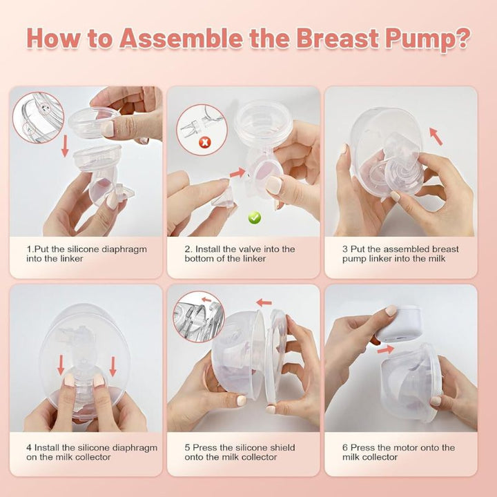 Wearable Electric Breast Pump Portable Hands